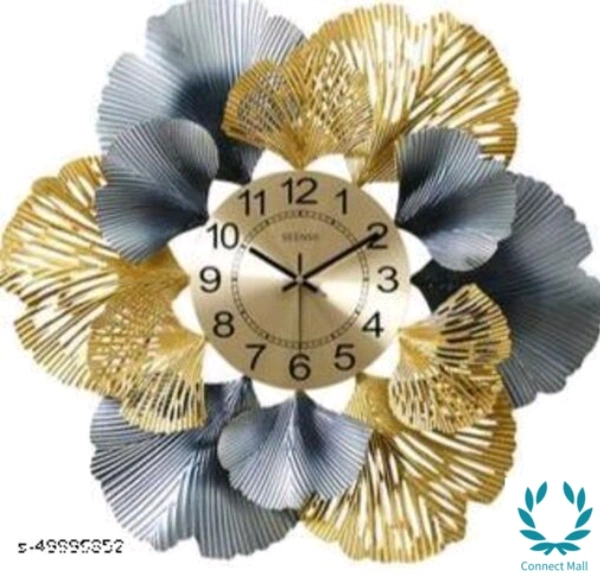 Attractive Metal Wall Clock - Free Size, Metal, Wall Clock, Pack of 1